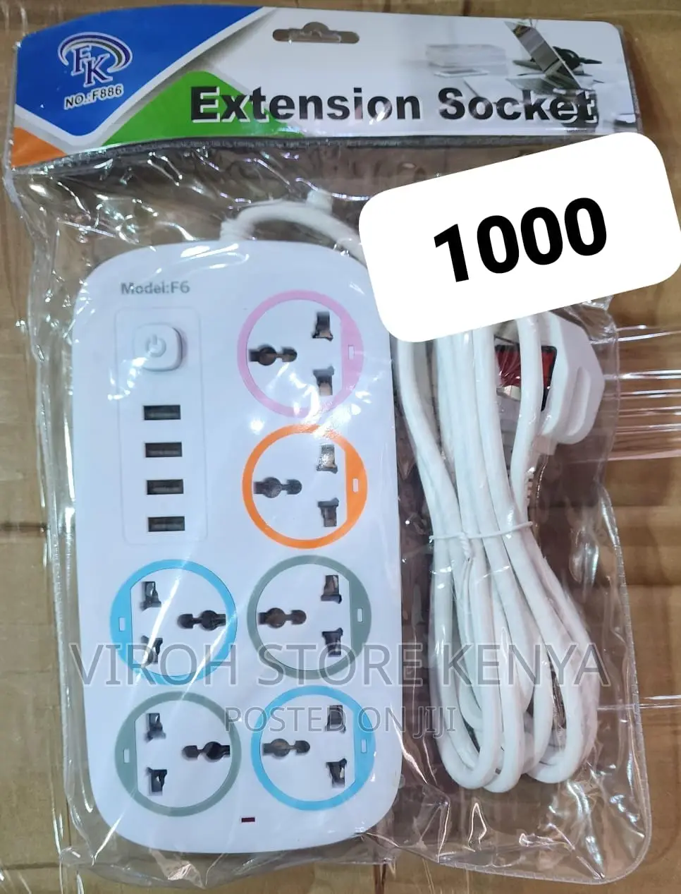 Extension Socket 10 Outputs 3m Cable Power Extension Wire