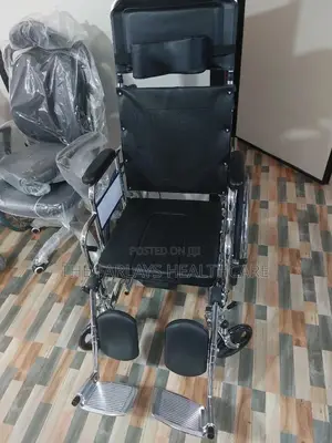 Reclining Wheelchair With Easy Use Commode.