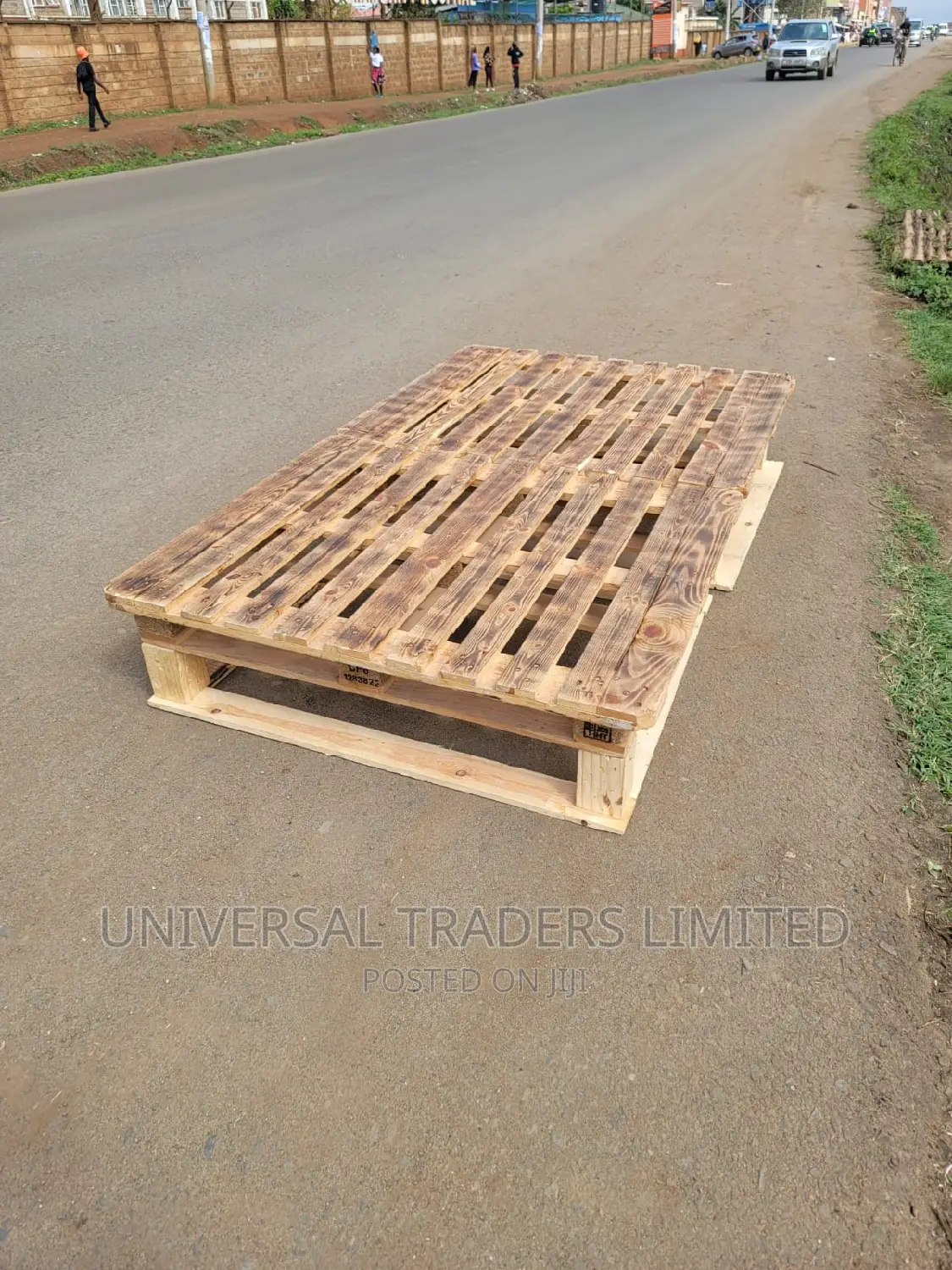 Pallets - Pallets Bed - Torched Pallets Bed - 4 by 6 Bed