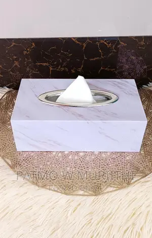 Marble Serviette Holder White
