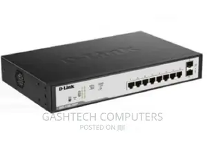 DGS-F1100-10PS D-Link 8 Port Poe Gigabit Smart Managed
