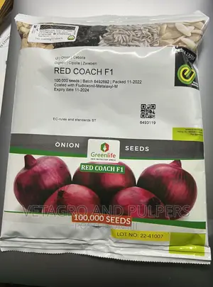 Hybrid Red Coach F1 Onions 100,000 Seeds (400g)