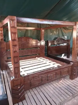 King Size Mahogany Bed