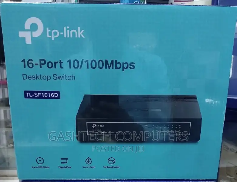 TP Link TL-SF1016D 16-Port 10/100mbps Desktop Switch