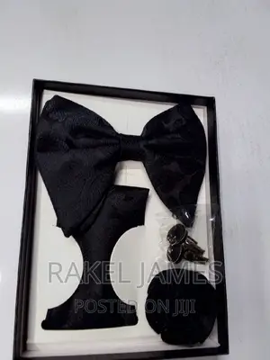 Black Butterfly Bowtie