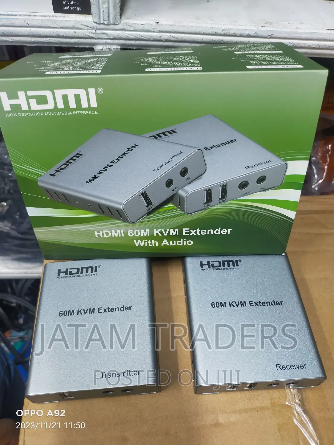 Transmitter and Receiver 60m HDMI Extender