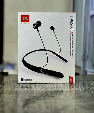 JBL Live 200BT Wireless in-Ear Neckband Headphones (Black)