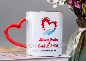 Branded Love Handle Red Mugs(Sublimation)