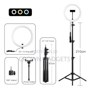 10inch Ring Light + 2m Tripod Stand + Remote