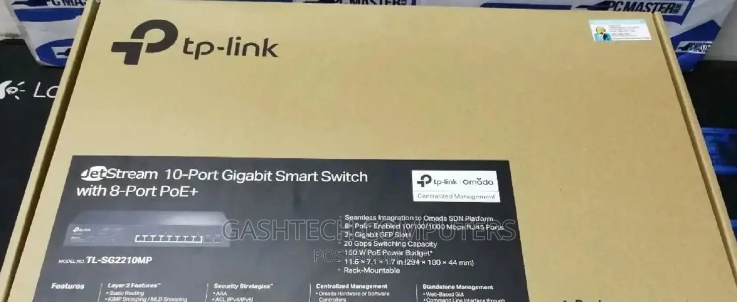 Tp-Link Jetstream 10-Port Gigabit Smart Switch^Tl-Sg2210mp