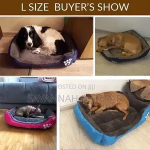 Comfy Fleece Cat Dog Bed Ultimate Comfort- L
