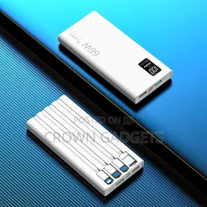 Powerbank Built-in Cable Power Bank Universal 10000mah Slim