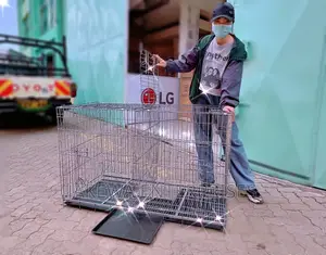 Large Foldable Cage Can to Hold Two Large Adult Dogs