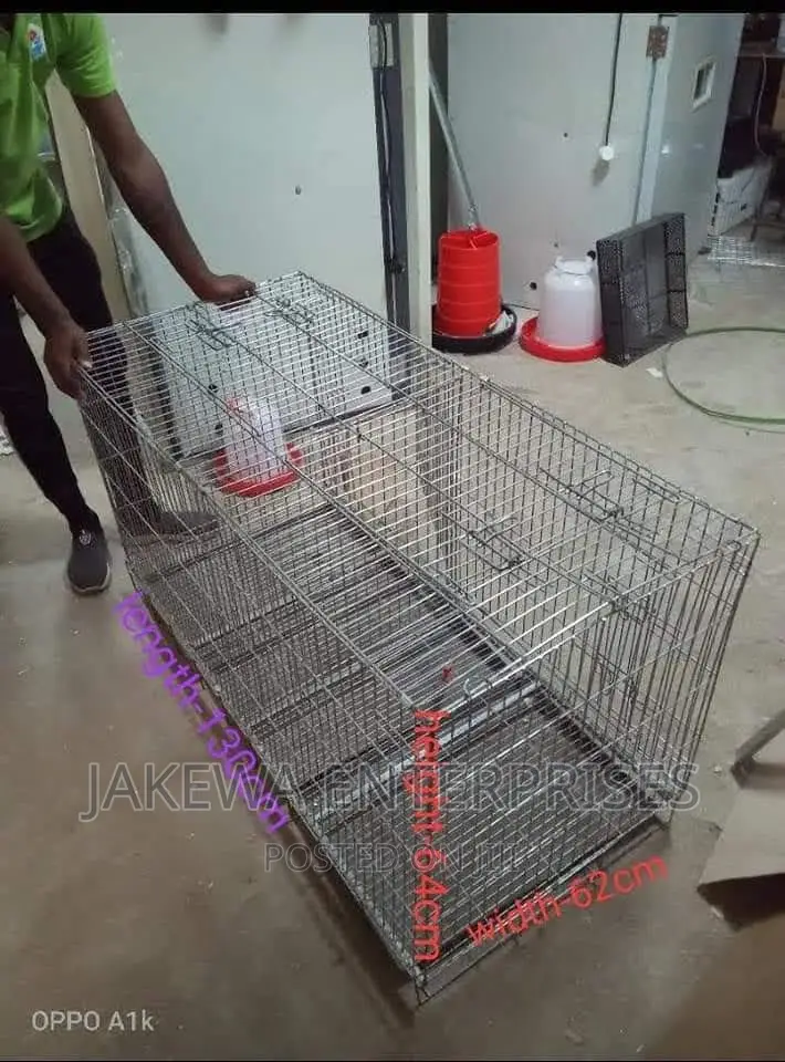 Foldable Dog Cages Large Size 130cm by 64cm by 69cm