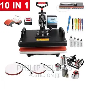 Ten in 1 Combo Heat Press Heater Transfer Machine