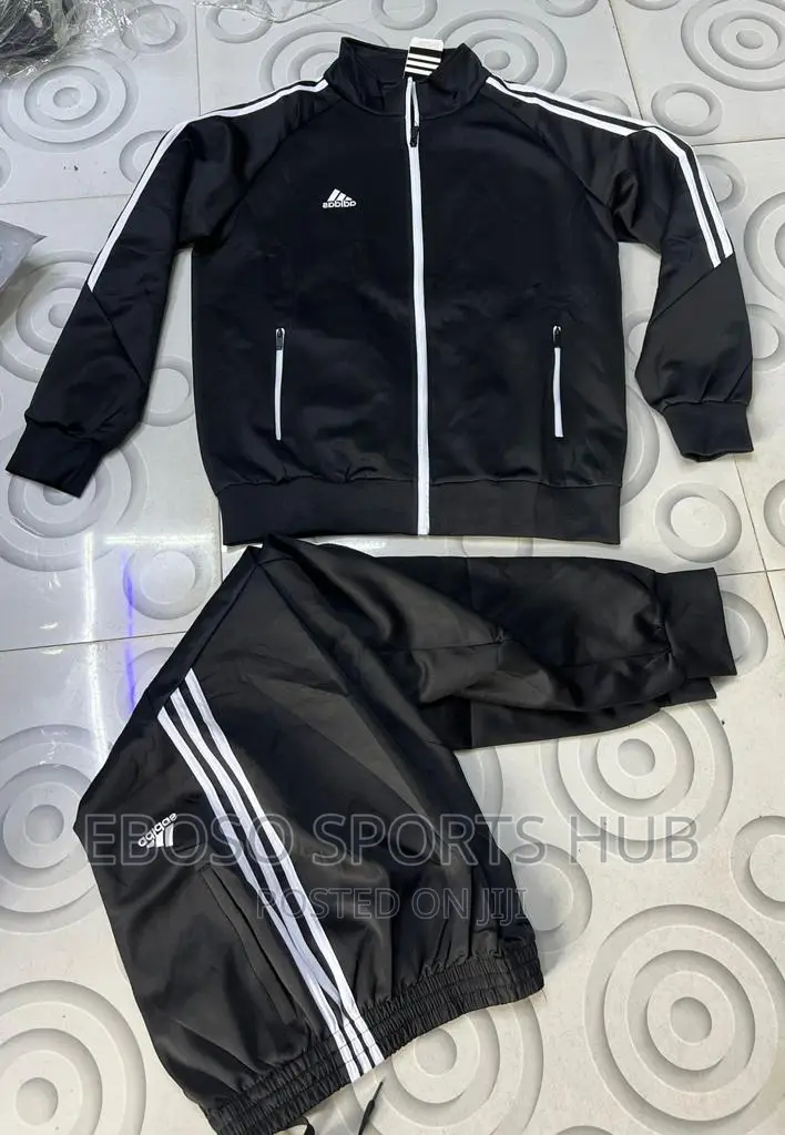 Adidas Tracksuit Black Stripes