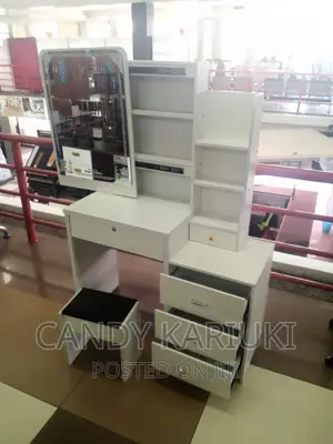 Sliding Mirror White Dresser