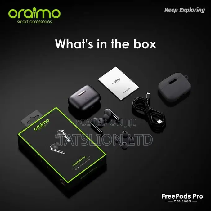 Oraimo Freepods Pro ANC Wireless Earbuds New