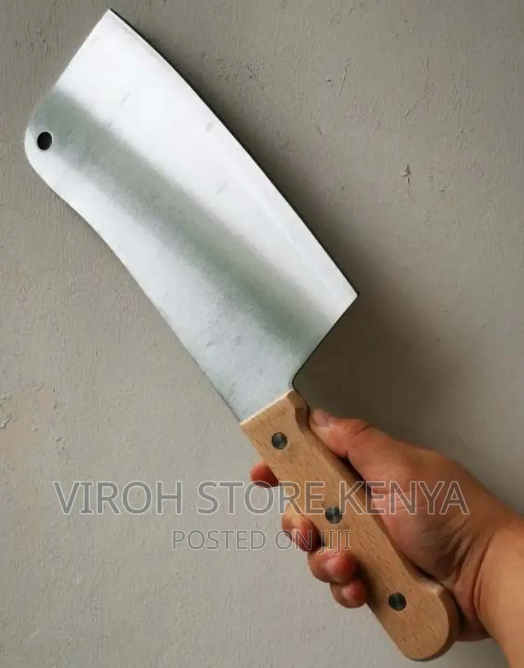 Solid Stainless BIG 10" Inches Butchers Knife - Heavy Duty