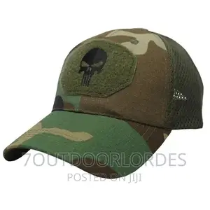 Punisher Caps Green Camouflage