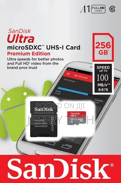 Sandisk 256gb Ultra Uhs-I Microsdxc Memory Card