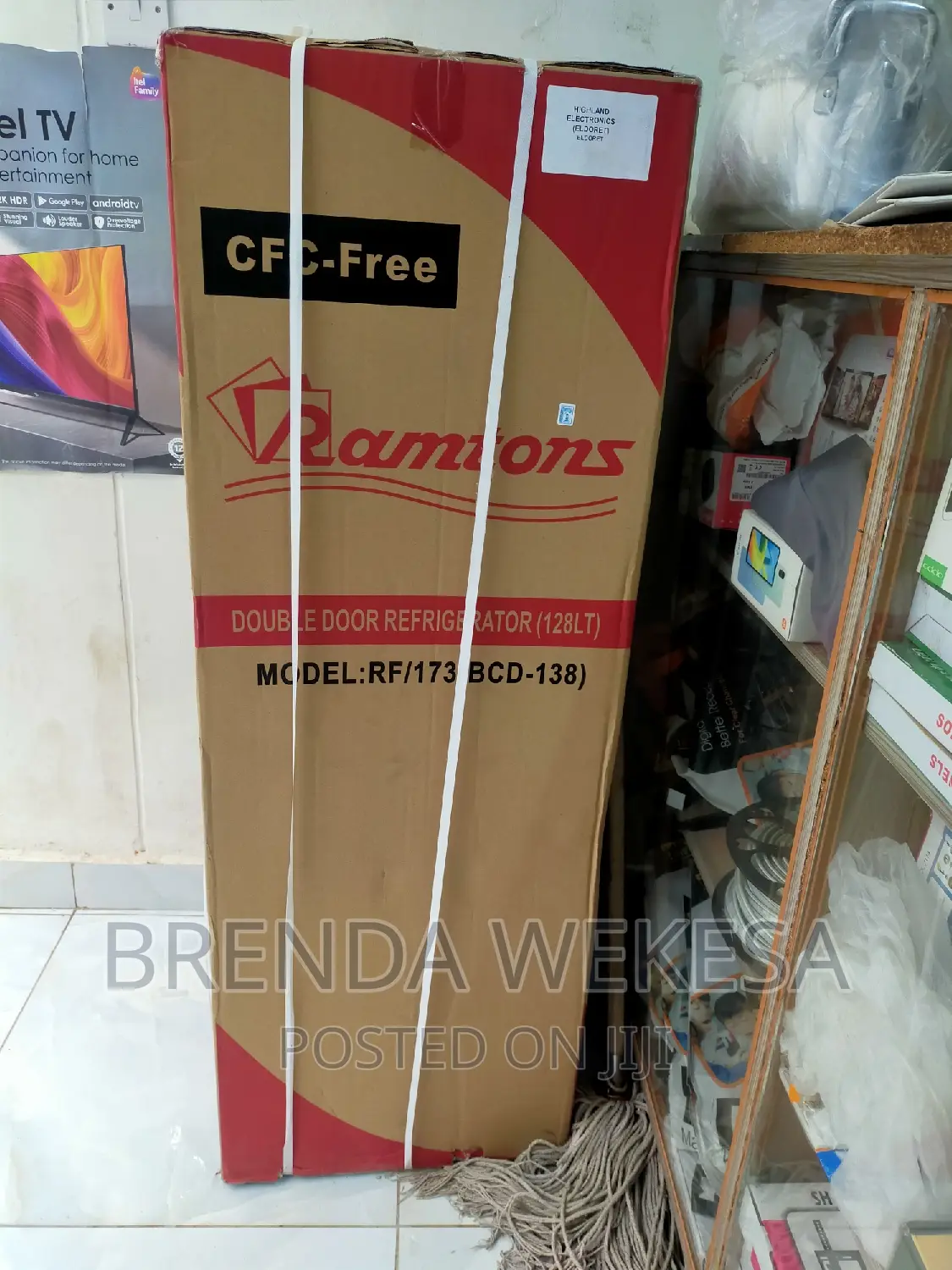 Ramtons 128 Liters 2 Door Direct Cool Fridge, Silver- Rf/1
