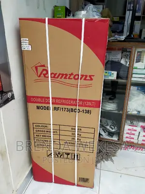 Ramtons 128 Liters 2 Door Direct Cool Fridge, Silver- Rf/1