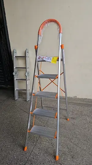 Aluminium a Type 5 Steps Orange Ladder a Type