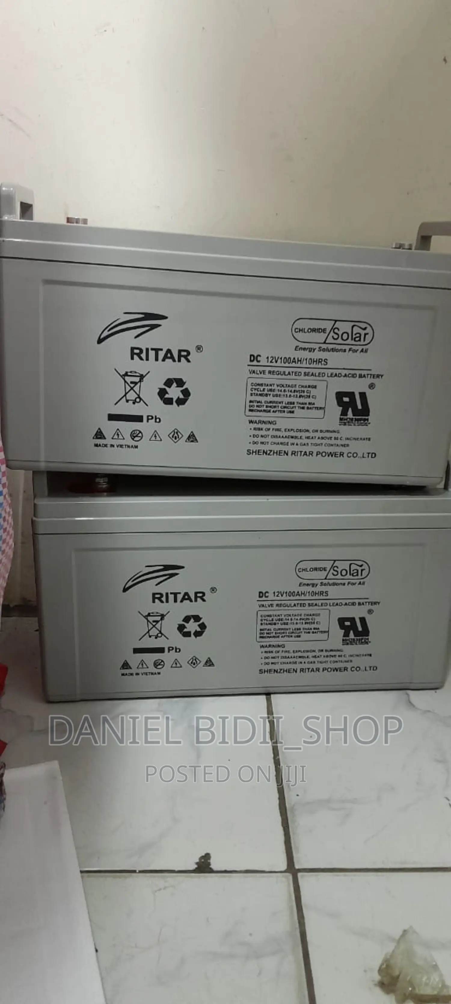 Ritar 12v 100ah Gel Deep Cycle Battery