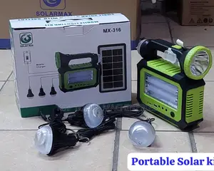 Solarmax Portable Solar Lighting Kit With Bulbs