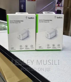 Belkin 65W Dual USB-C Wall Charger, Fast Charging Power