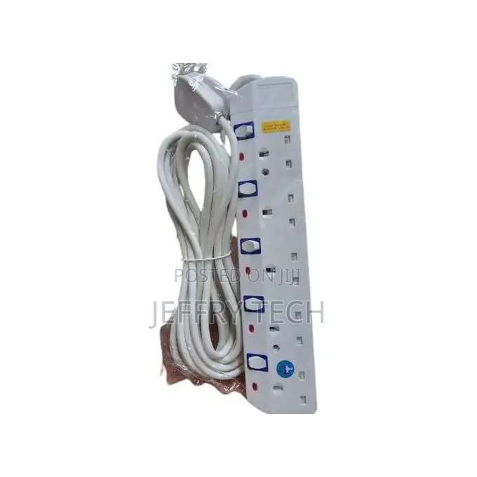 JSB New 5-Way Surge Protector Power Extension With 10M Long