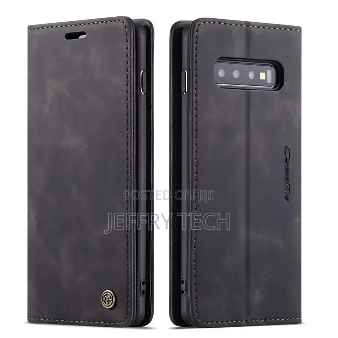 Leather Flip Case for Samsung S10 Plus