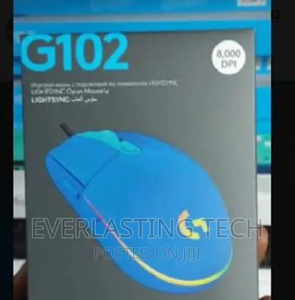 \Logitech G102 LIGHTSYNC Corded Gaming Mouse - BLUE - USB -