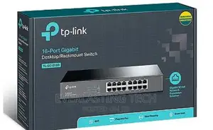 Tp-Link 16-Port Gigabit Desktop Rackmount Switch - Tl-Sg1016d