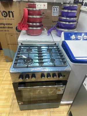 Haier 4 Gas 50X60 Cooker With Electric Oven - HCR2040EES