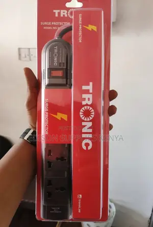 TRONIC Extension Cables 4 Way Surge Protector - Black Tronic