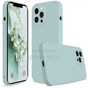 Mint Green iPhone 13 Pro Max Case, Liquid Silicone