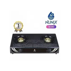 Gas Cooker Nunix 2 Burners Table Top With Auto Ignition