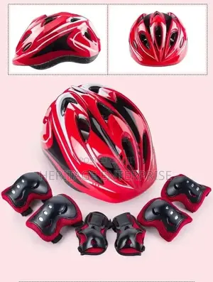 Kids Protective Gear Set, Helmet, Elbow And Knee Pads