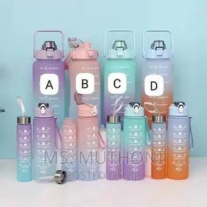 3 in 1 Motivational Water Bottles Set 2000 Ml +900ml + 300