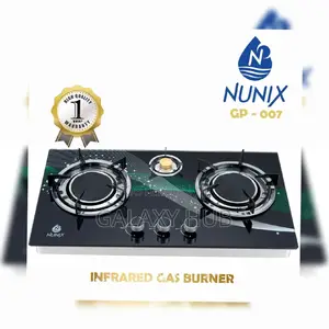 Nunix 3 Burner Infrared Glass Table Top Cooker