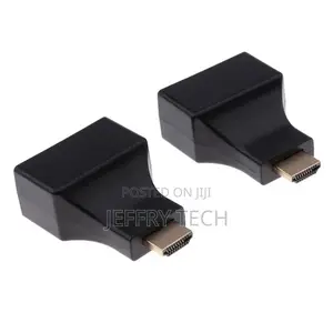 Splitter Adapter 1 HDMI to 2 RJ45 Adapter Ethernet Cable Net