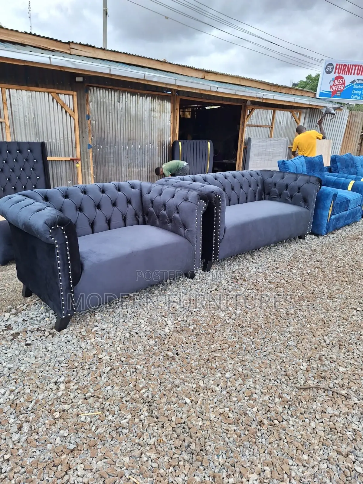 5 Seater Chesterfield Sofa