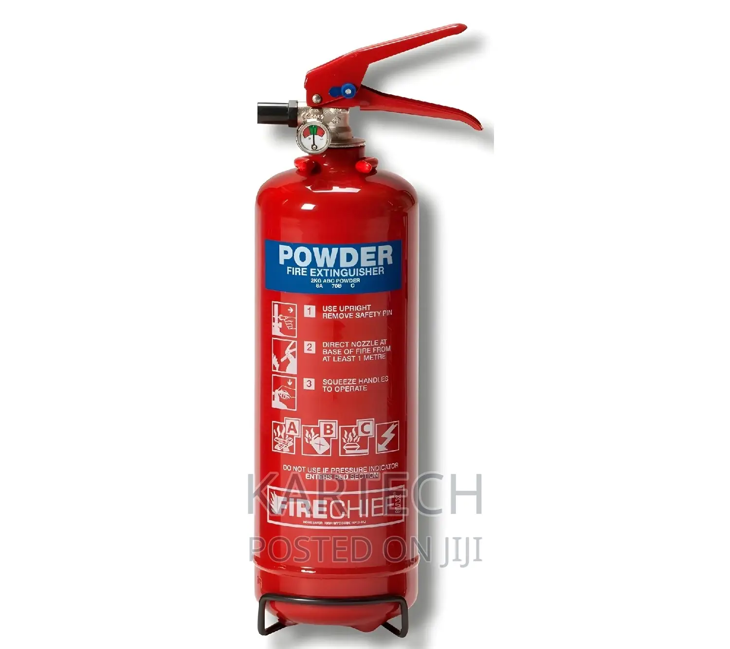 Dry Powder Fire Extinguisher 2kg + Vat