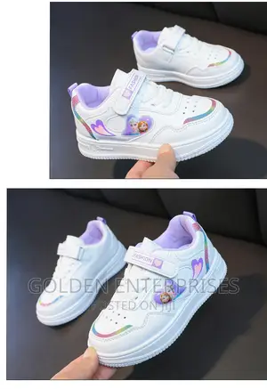 White Elsa Kids Sneakers 26-37