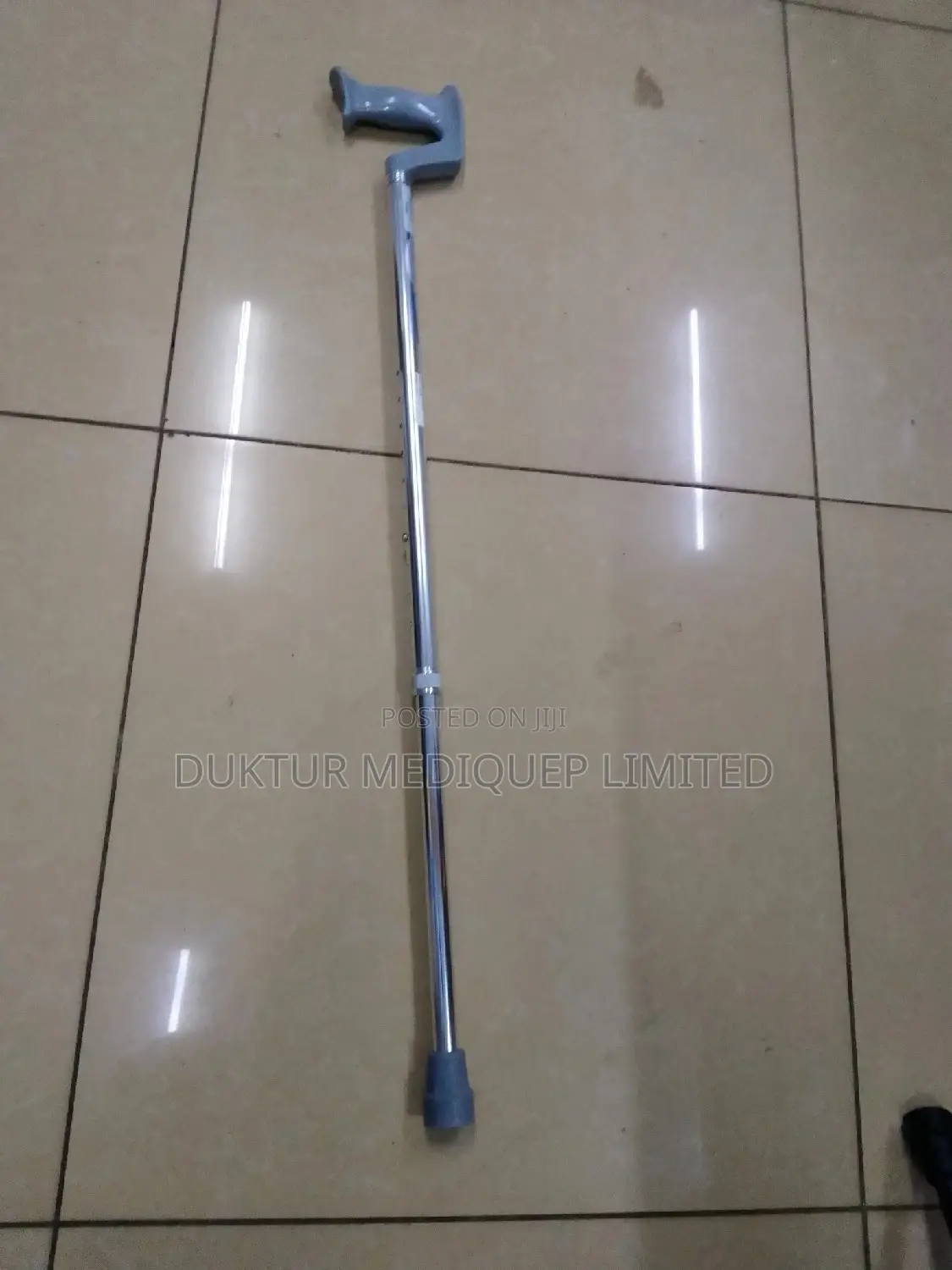 Walking Stick With U-Shape Handle, Height 77-100cm