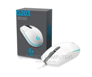 Logitech G203 LIGHTSYNC RGB 6 Button Gaming Mouse-White
