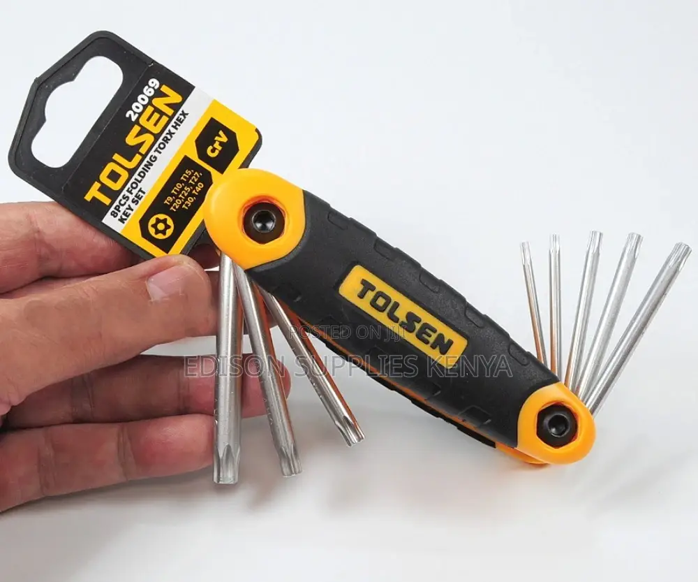 Tolsen Torx Hex Keys Set 8pcs Folding Allen Key