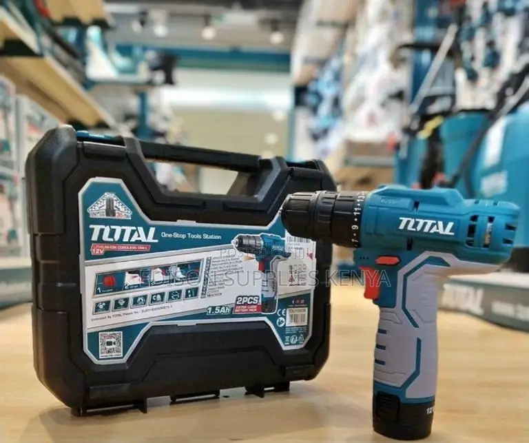 Cordless Drill Total 12v + 2 Batteries Rechargeable Drill